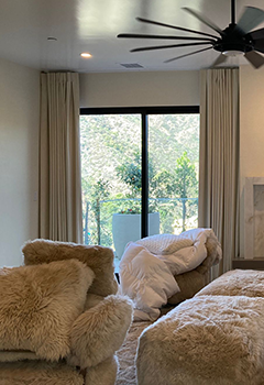 Somfy Motorized Blackout Curtains in Santa Clara